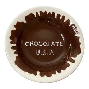 Chocolate USA Collectible Vintage Bowl Decor Holiday Gift 9"
